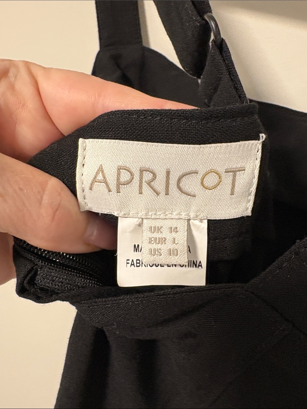 APRICOT Black Maxi Dress with Square Neckline and Wide Straps - Picture 9 of 9